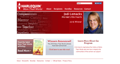 Desktop Screenshot of harlequinmorethanwords.com